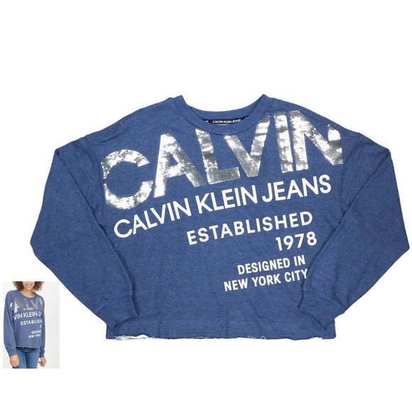 Calvin Klein Jeans Tops Calvin Klein Sequin Logo Womens